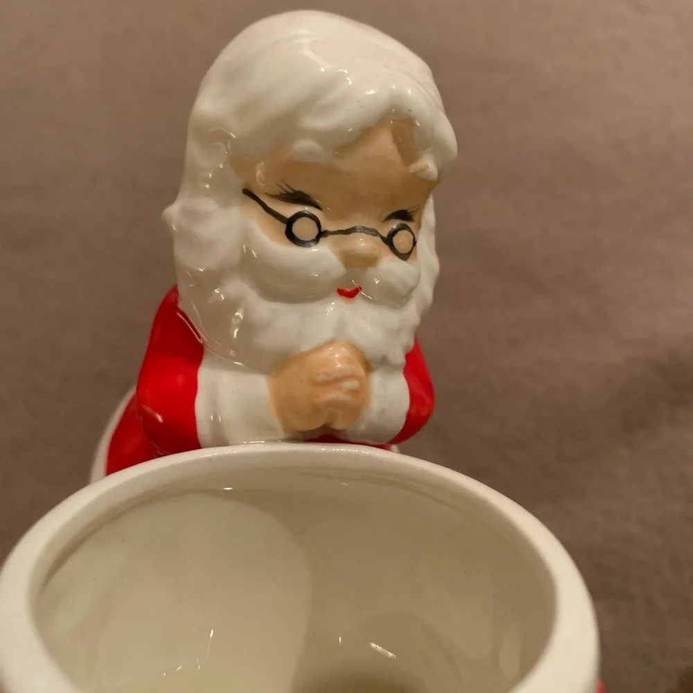 Vintage Josef Originals Santa Claus votive candle holders with price stickers - Picture 8 of 9